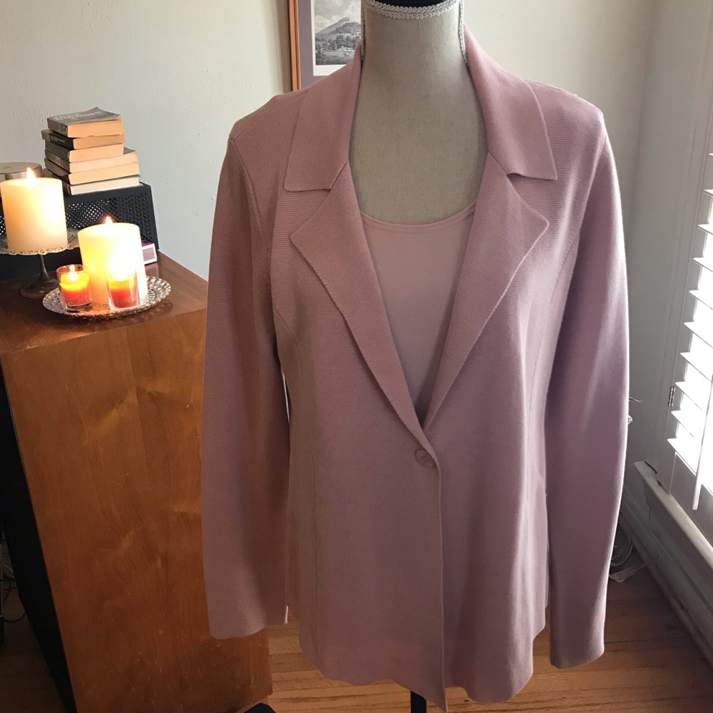 Eileen Fisher 2pc cardigan and camisole